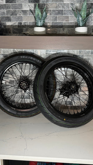 17" Ultra Bee Supermoto wheels